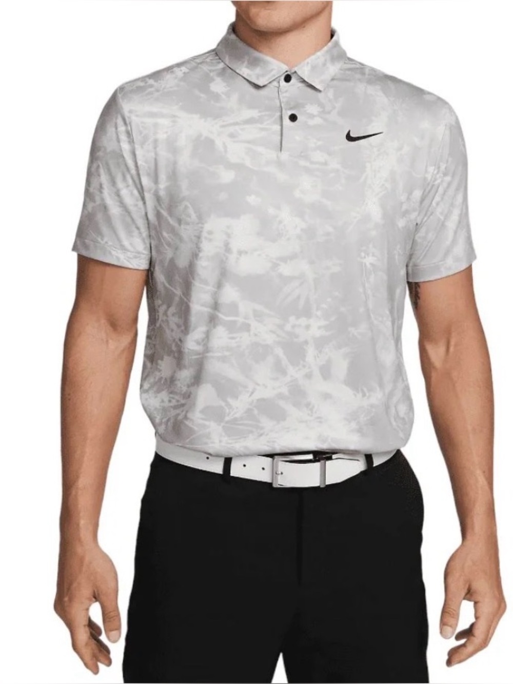 Nike DRI-FIT TOUR GOLF SHIRT DX6090-094 Men's Medium Platinum Tint-NWT RARE
